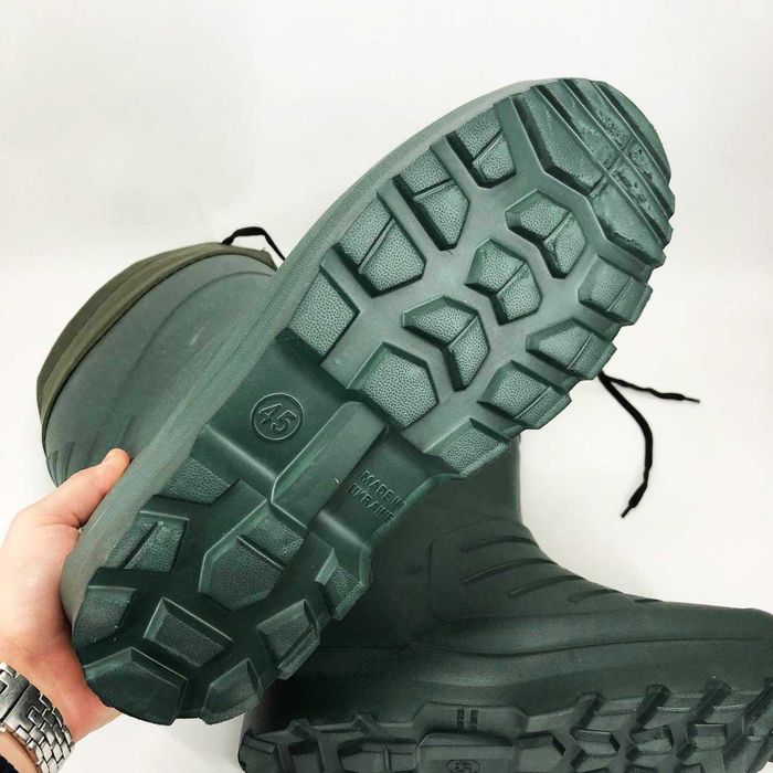 Чоботи гумові високі чоловічі утеплені