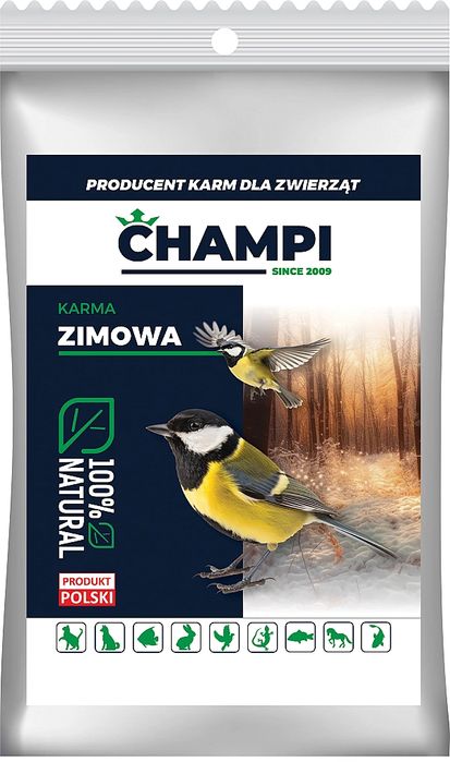 14kg SŁONECZNIK ŁUSKANY 99% ziarno na zimę karma zimowa karmnik Champi