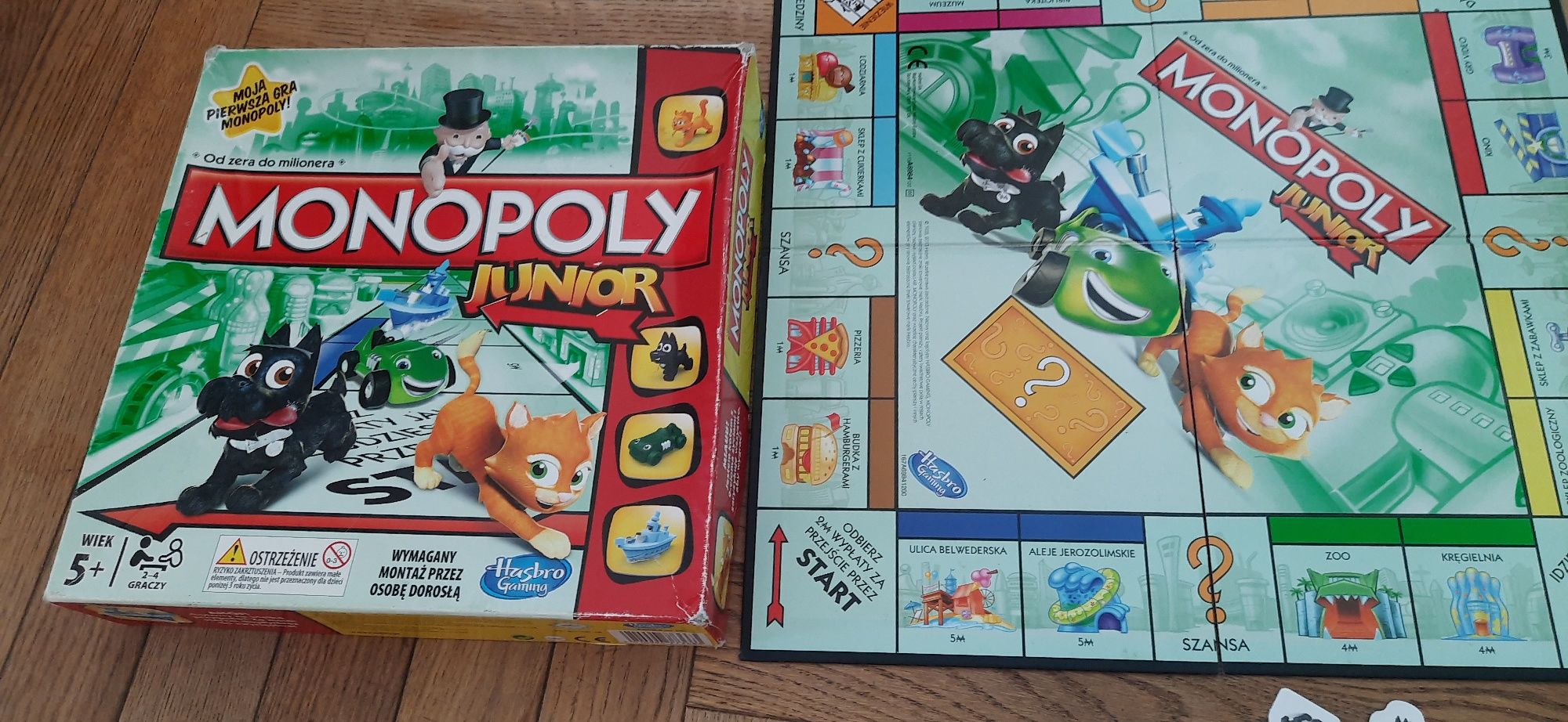 Gra Monopoly junior niekompletna