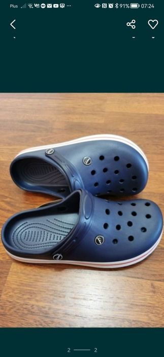 Klapki Męskie Typu Kroksy Lekkie Wygodne Granat Rozmiar 42