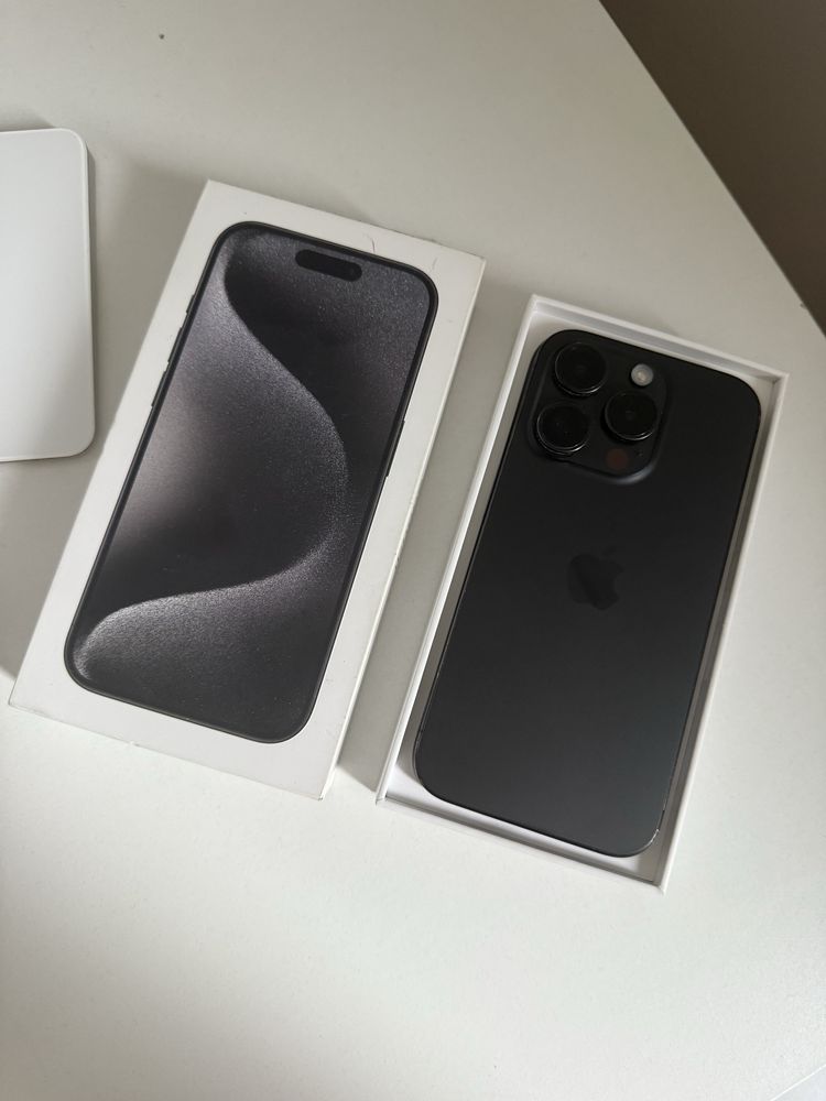 iPhone 15 Pro 128gb Titanium Black Oryginlana Bateria 95%
