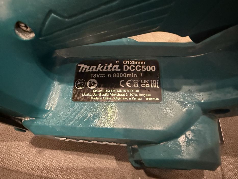 Makita DCC 500 + adapter