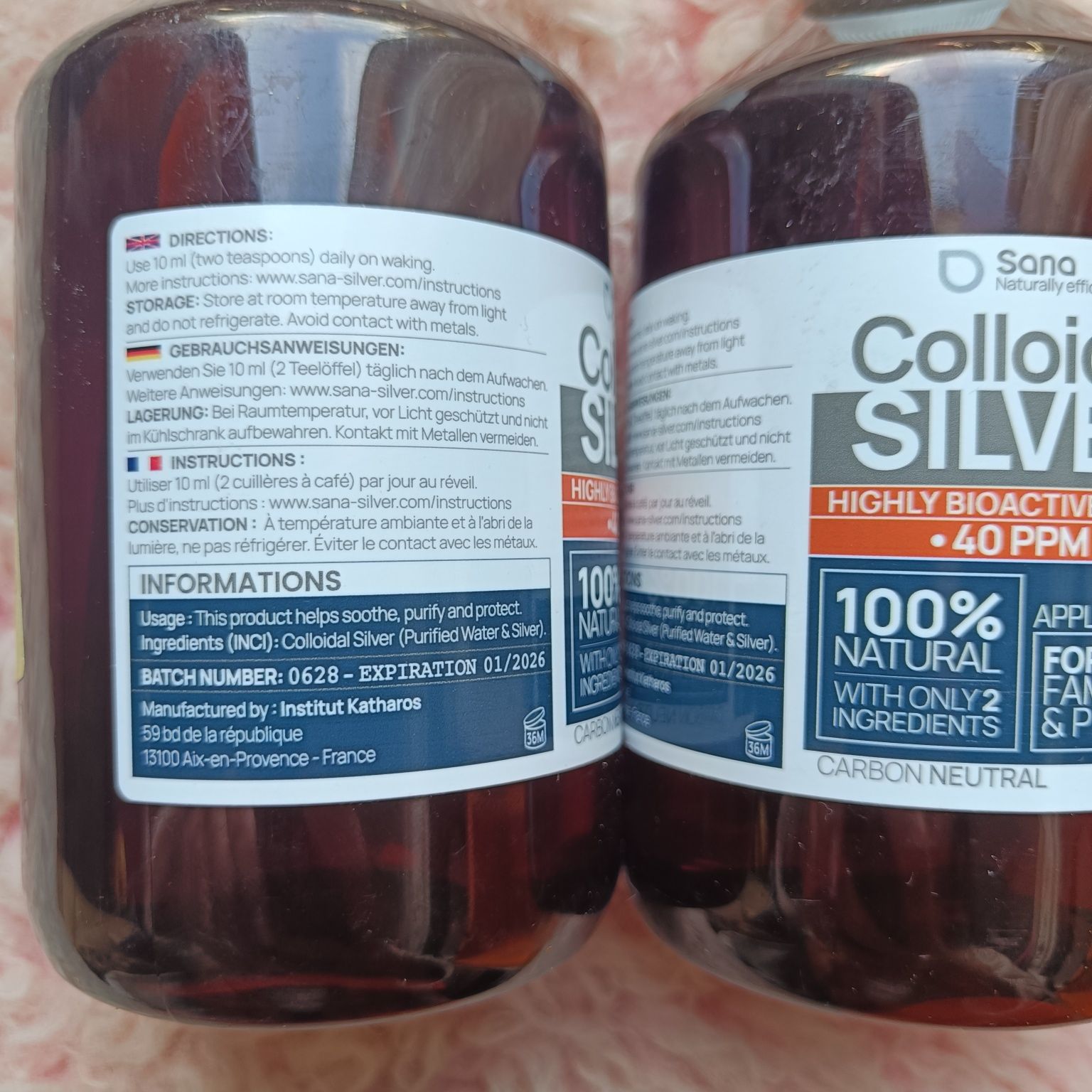 Srebro koloidalne 40 ppm 500 ml