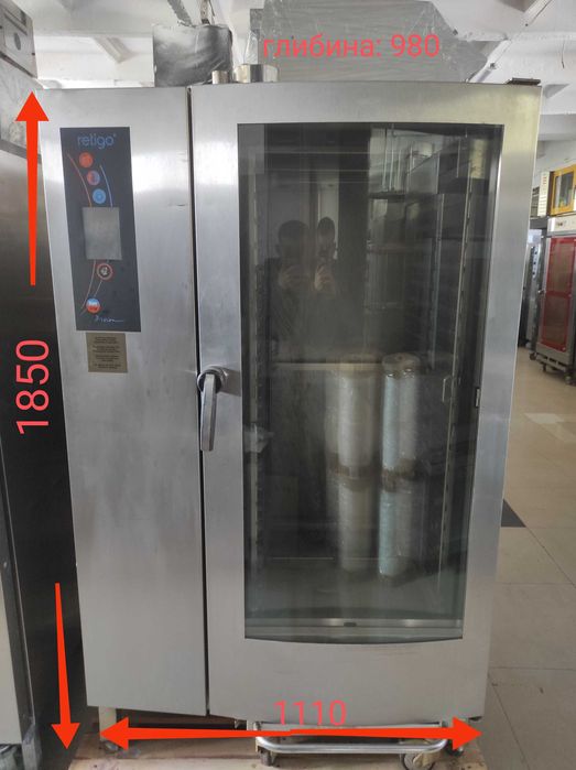 Пароконвектомат. GN 2/1 .Пароконвектомат retigo. Retigo E2021A