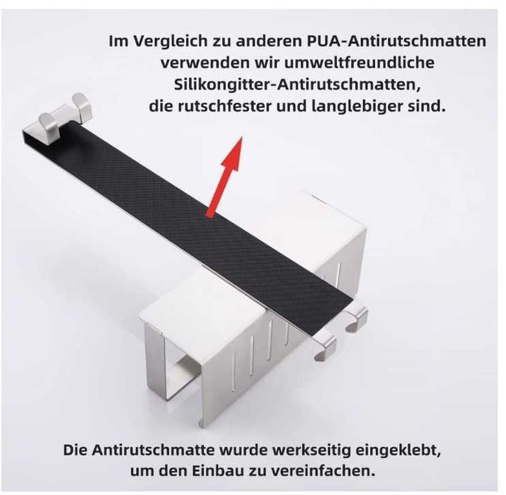 Półka prysznicowa do zawieszenia stal nierdzewna KigKog