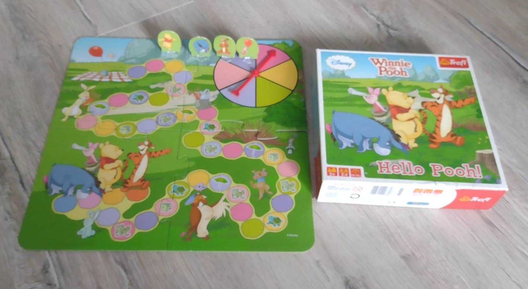 Gra planszowa Kubuś Puchatek Hello Pooh! dla dzieci + GRATIS