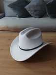 Kapelusz kowbojski biały uniwersalny nowy wild west country western