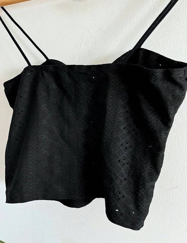 Top Alças Preto Lindo  36 - Top Straps Black Beautiful 36