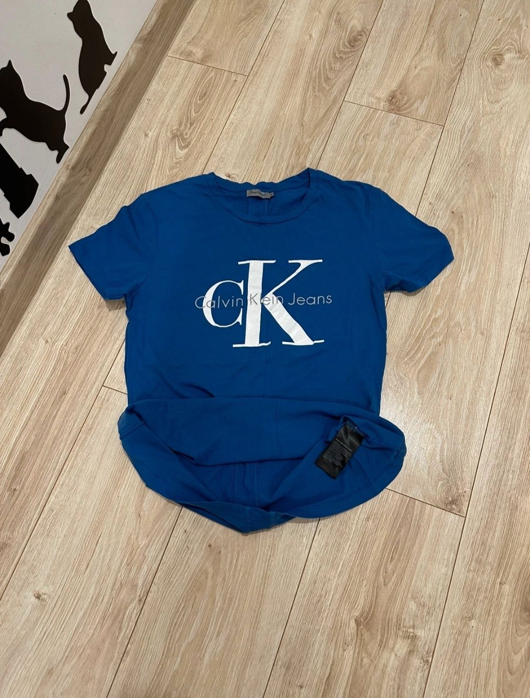 Super T-shirt Calvin Klein Niebieski