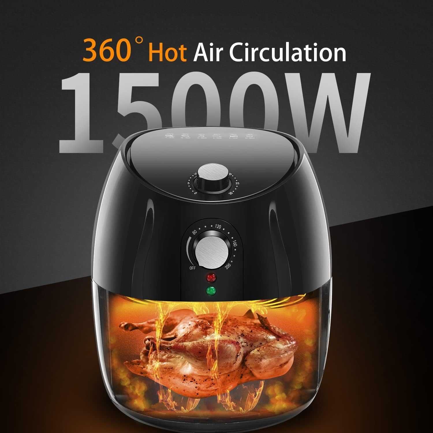 Frytkownica beztłuszczowa Aigostar Hayden Pro 1500W 3,5L (300010IBO)
