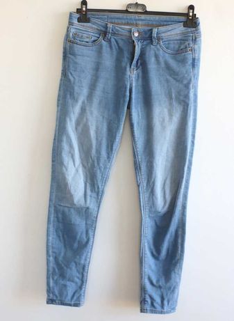 Esprit jeansy spodnie rurki jasne m 38