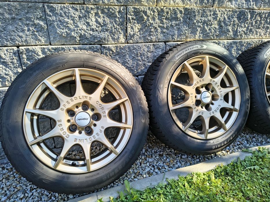Złote felgi Subaru Speedline SL2 16" 5x100. Edycja limit Opony Zima