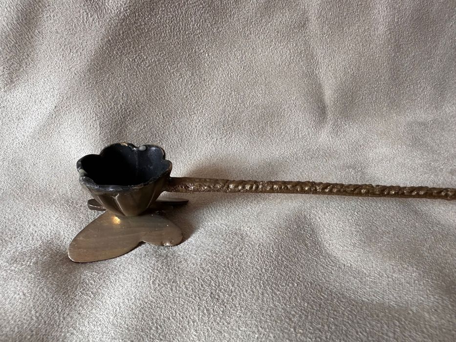 Gaśnica do świec, motyl,  z mosiądzu. Brass candle snuffer
