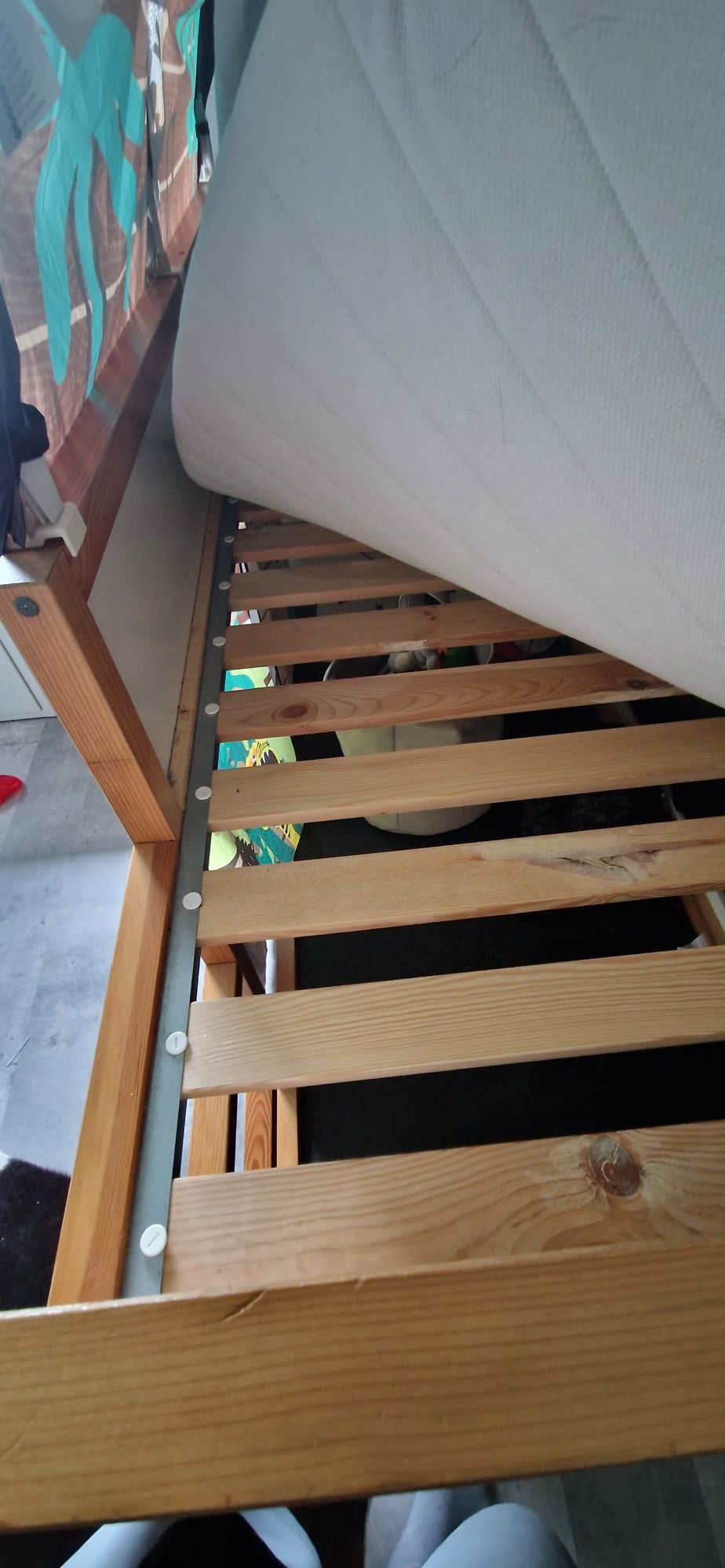 Ikea kura łóżko z drabinką i baldachimem