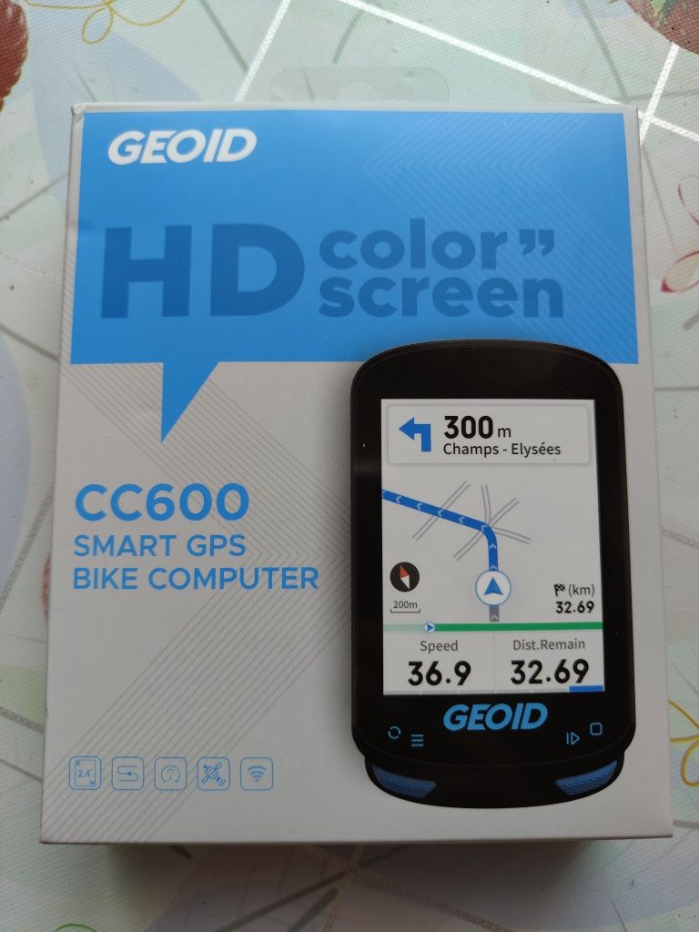 Nowy licznik rowerowy navi GPS Strava Geoid CC600