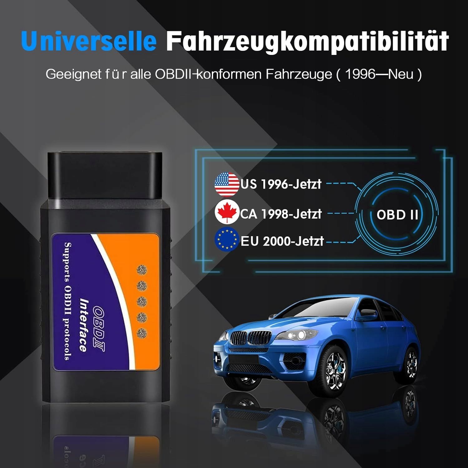 Interfejs Diagnostyczny OBD2 Bluetooth Android Windows Skaner Błędów