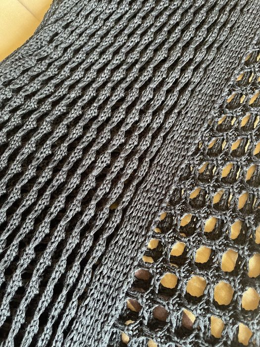 Saida de praia preta croche