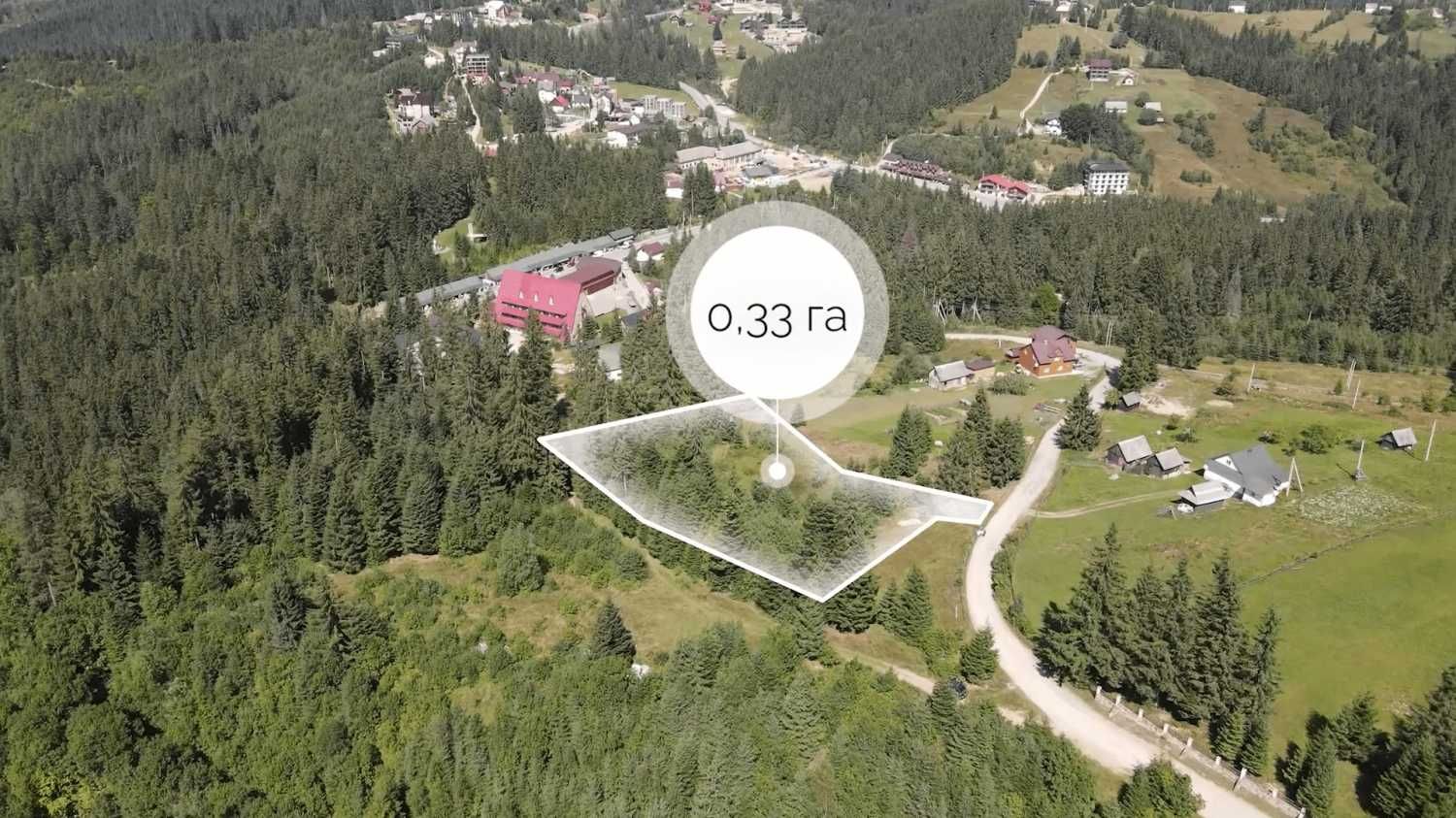 Продам земельну ділянку у селі Яблуниця  0,33 га