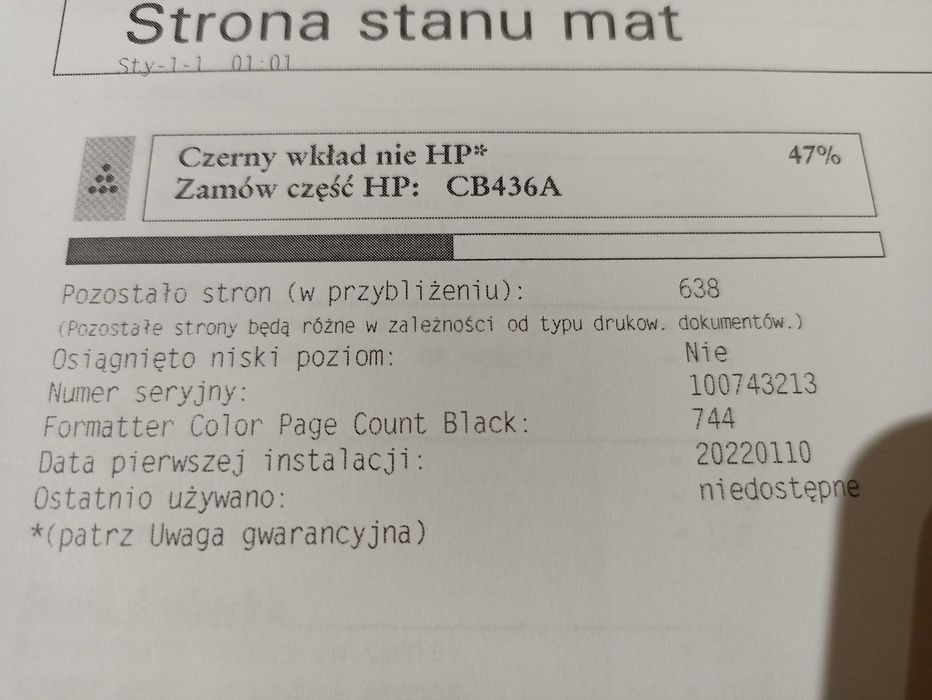 HP 1522n sieciowa Drukarka Kopiarka Skaner laserowa, sprawna, toner