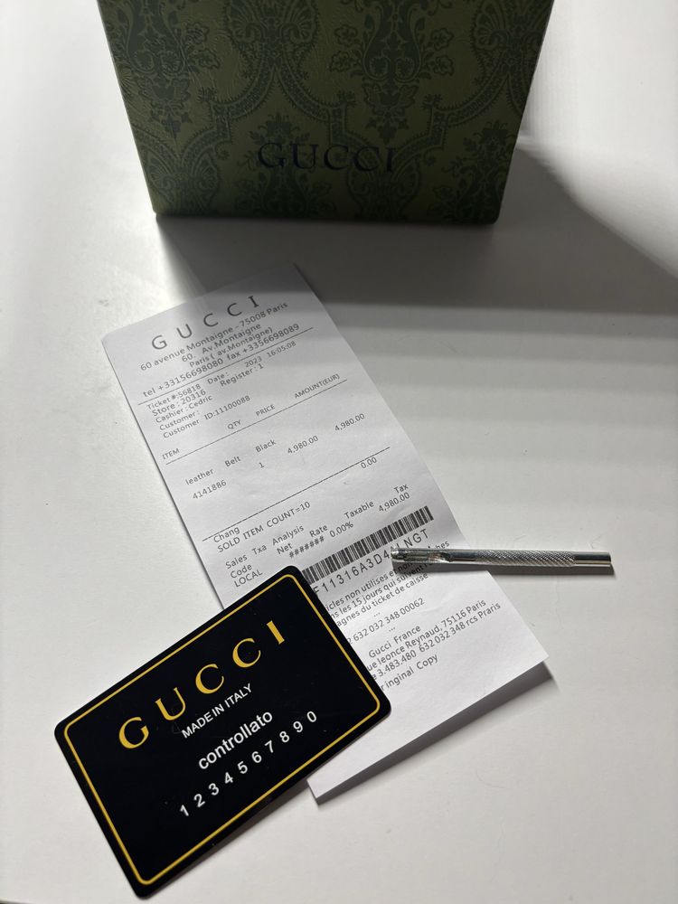 ‼️Ремінь Gucci у фірмовій коробці