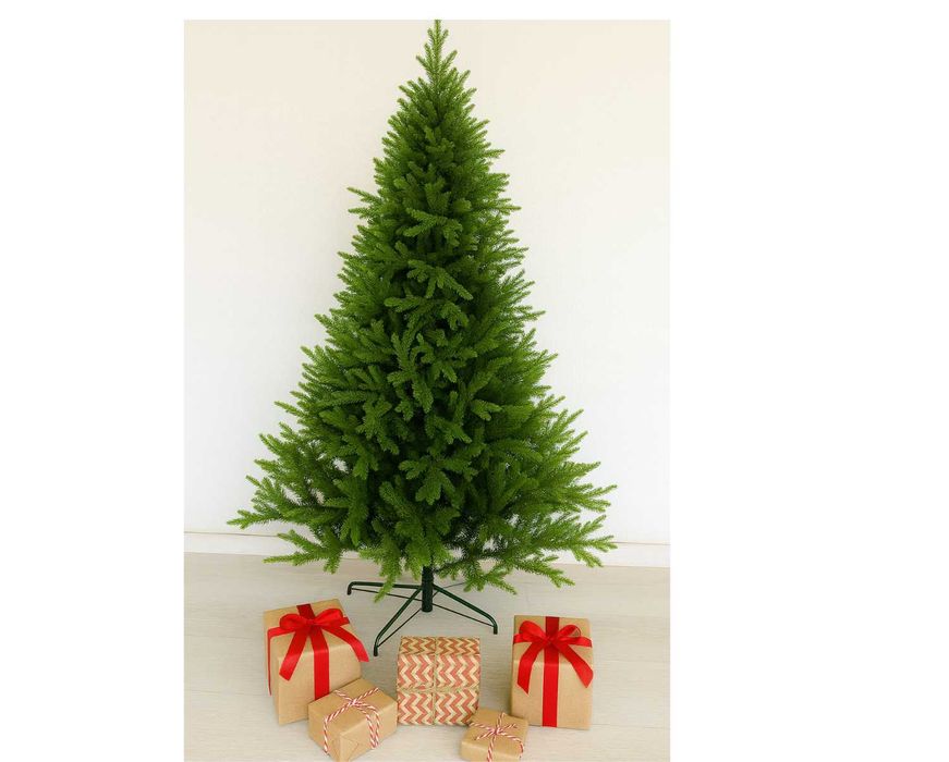 Choinka Sztuczna Świerk Premium 100% PE 220 cm Jak Żywa Gęsta Jakość