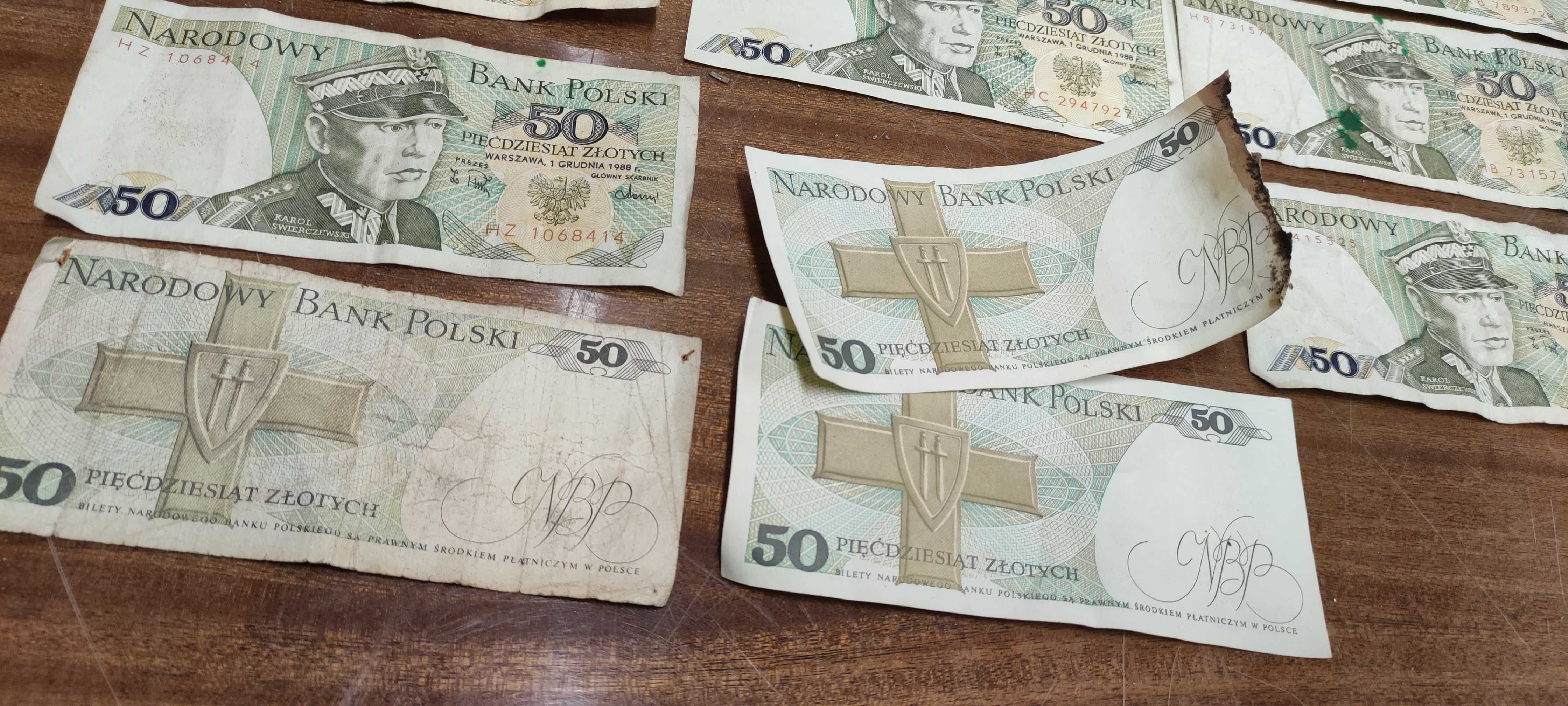 banknoty kolekcjonerskie PRL 50 złotych zestaw