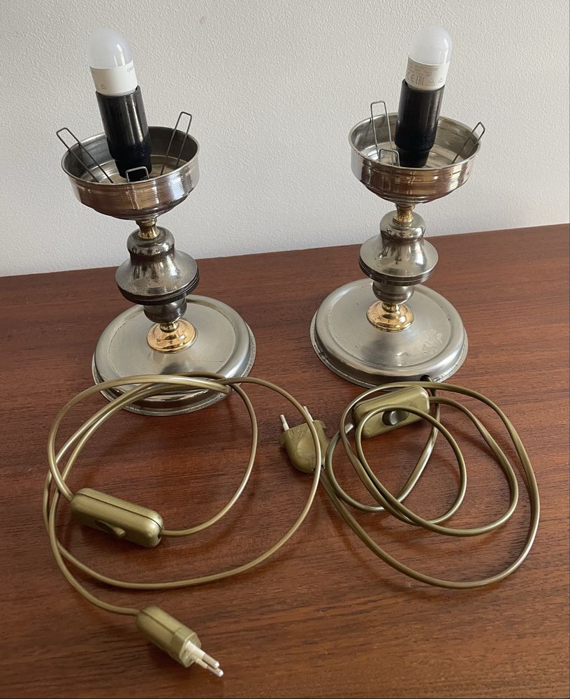 Par bases candeeiros mesa Art Deco