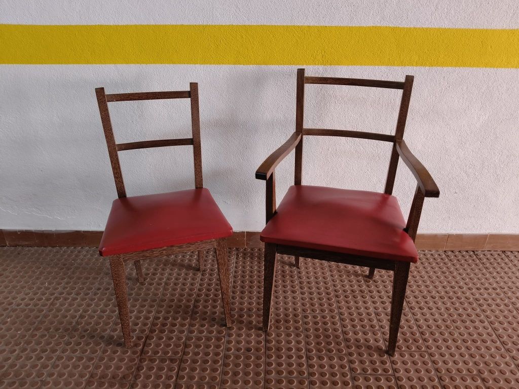Conjunto de cadeiras anos 70 originais