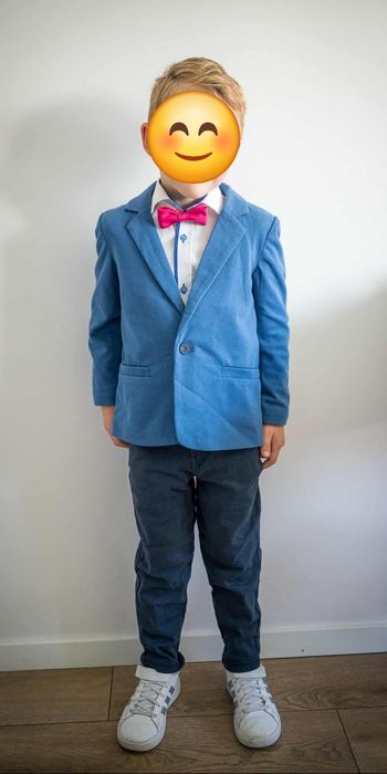 Marynarka plus spodnie garnitur dla chłopca 116 cm