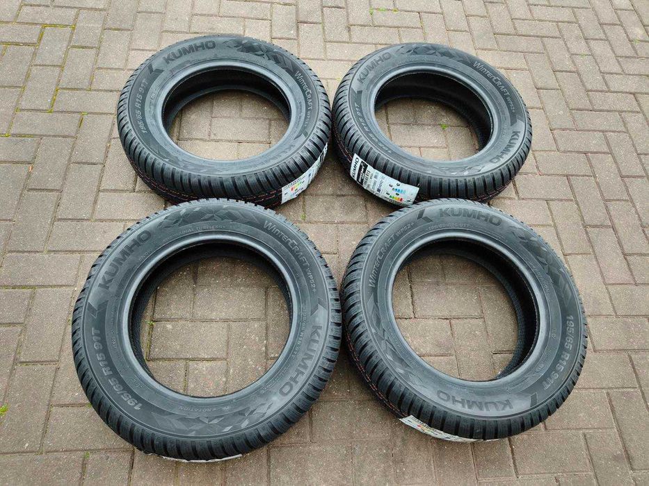 195/65 91T R15 KUMHO WinterKraft WP52+ 2025r NOWE Zimowe Opony 4szt