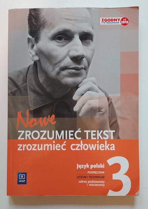 Nowe Zrozumieć tekst zrozumieć człowieka 3 WSiP podręcznik j.polski