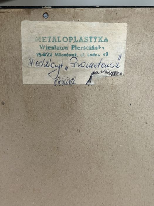 Obraz miedzioryt Prometeusz stary ekskluzywny