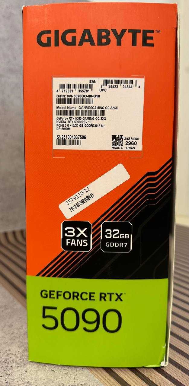 Відеокарта GIGABYTE GeForce RTX 5090 GAMING OC 32G