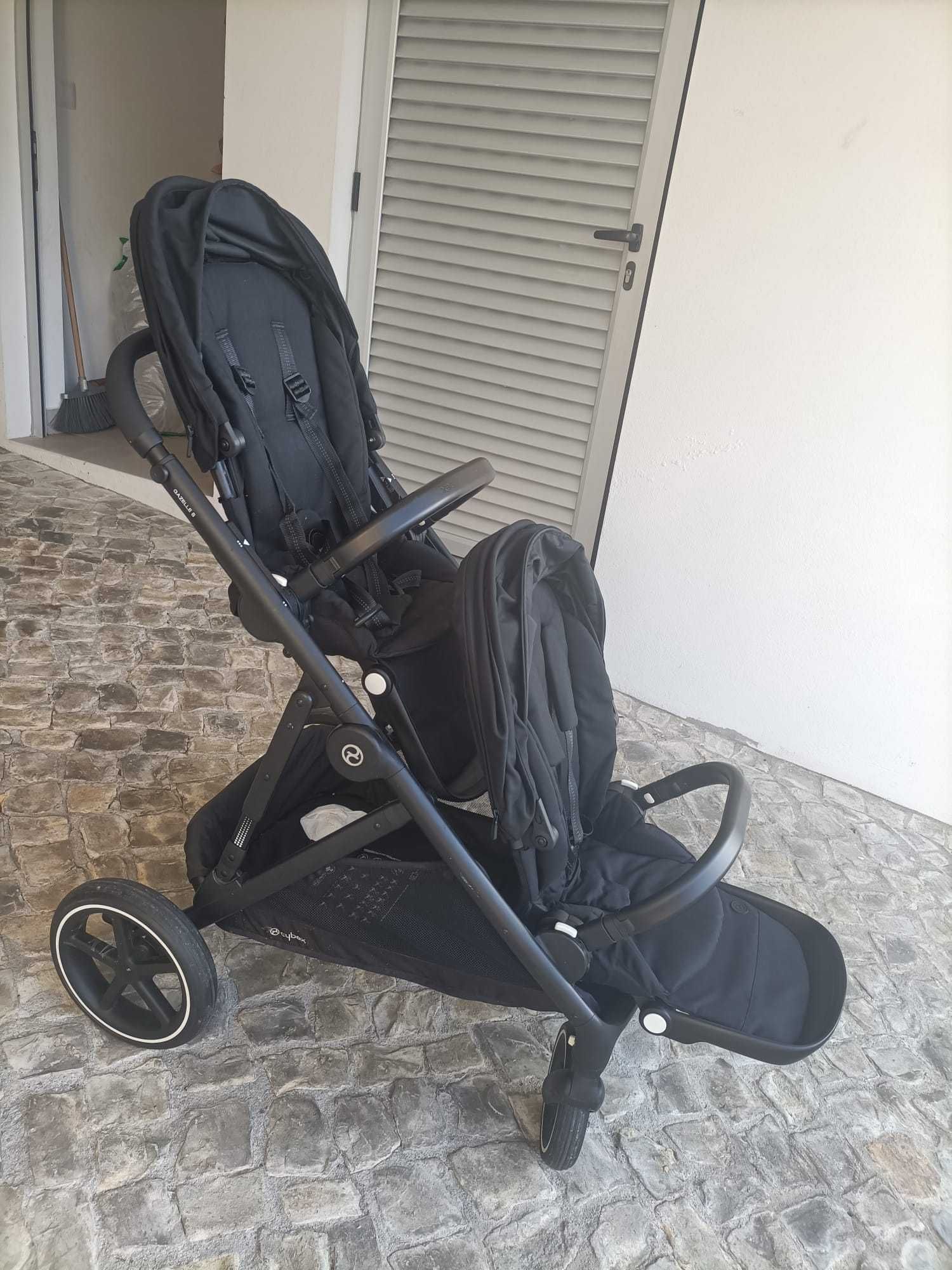 Carrinho de Gémeos CYBEX Gazelle S — Como novo!