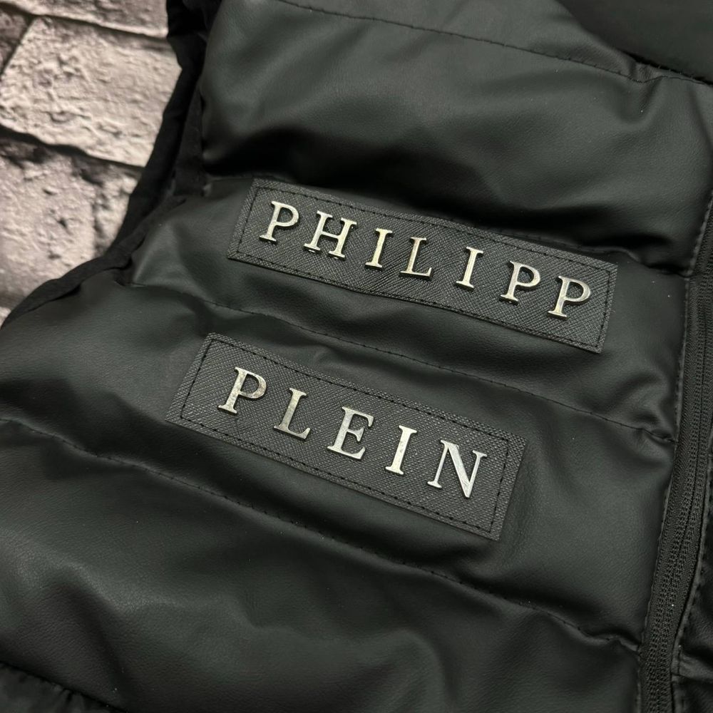 PHILIPP PLEIN 2024 EXCLUSIVE Мужская жилетка весна черный люкс s-xxl