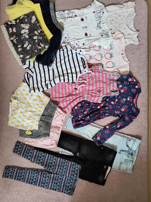 Wielka paczka ubrań dla dziewczynki rozmiar 86/92 1-2 lata