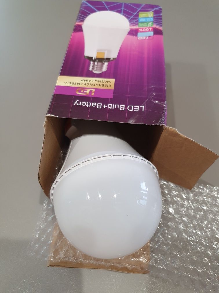 Лампа светодиодная аккумуляторная LED Bulb+Battery 25w E27