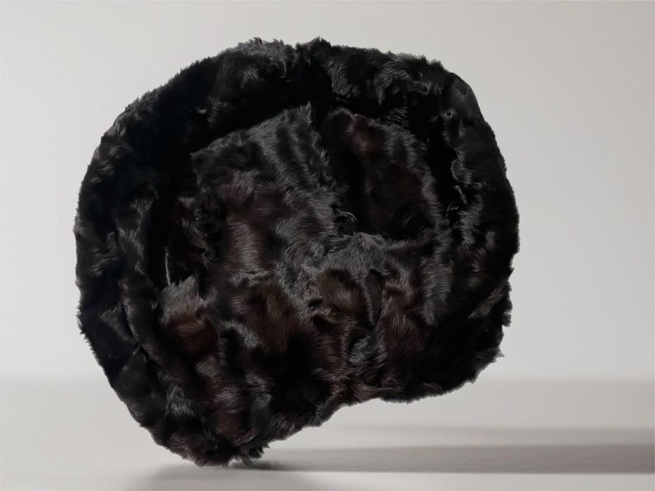 Legowisko dla kota psa kot pies koza futro naturalne 47cm x 50cm