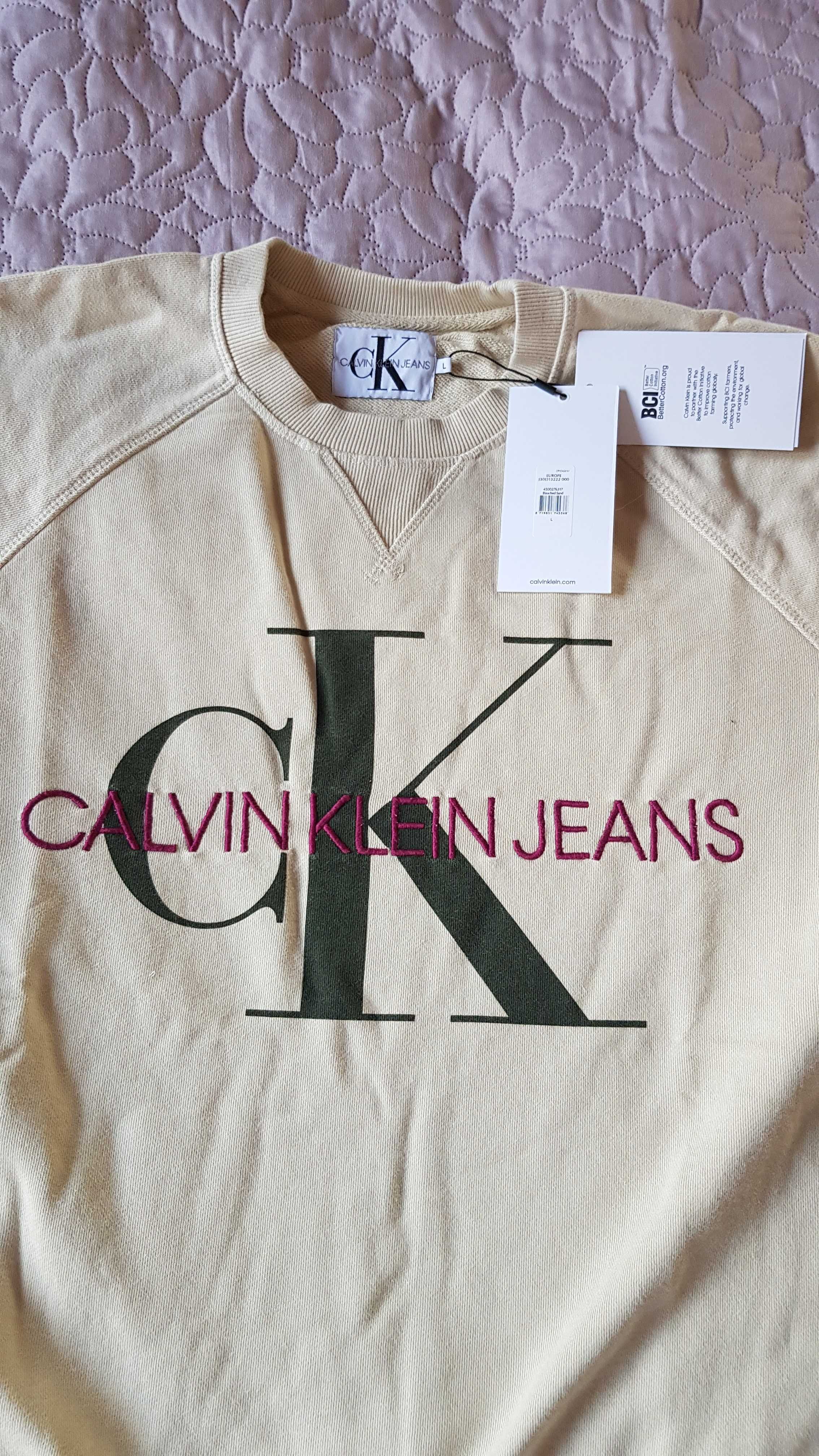 CK L Calvin Klein Jeans washed Monogram nowa w folii z metkami