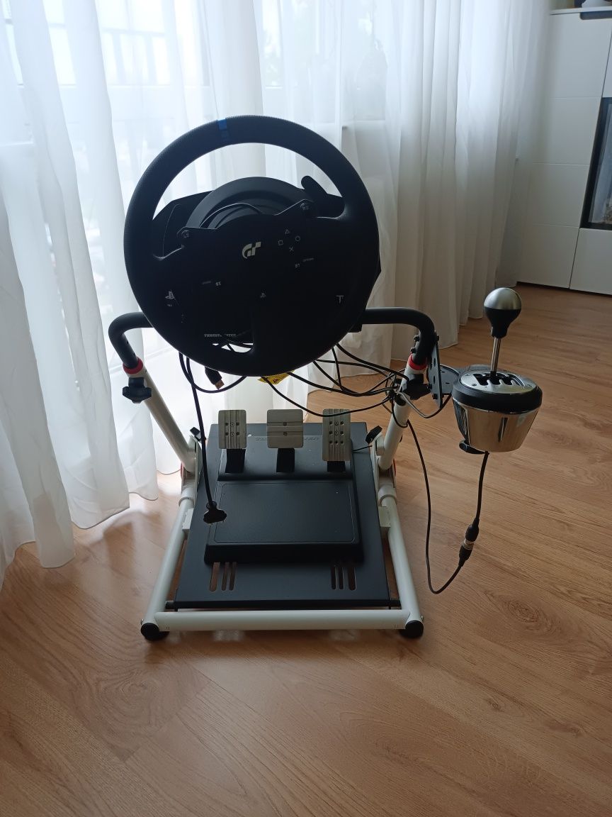 Thrustmaster t300rs + shifter + stelaż