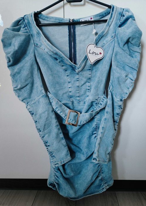 Sukienka Lou SANDITA XS / 34 – Jeans Denim – NOWA!