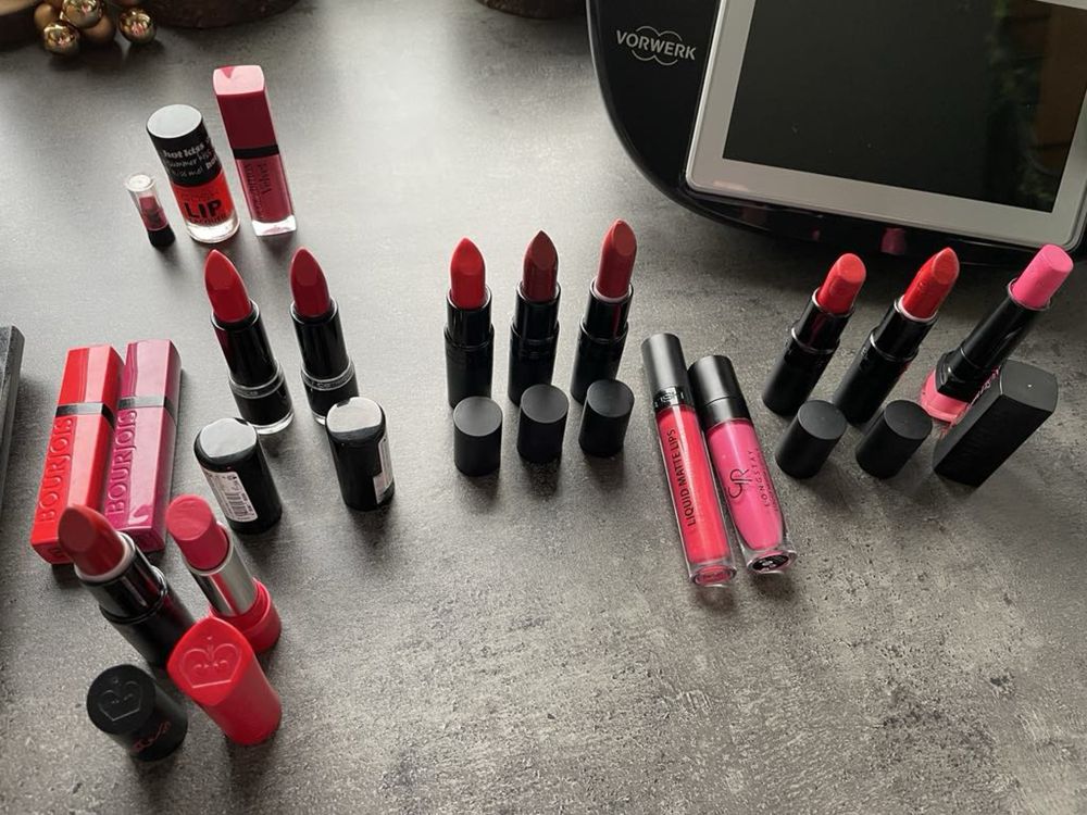 Zestaw pomadek / szminek GOSH, Rimmel, Catrice, Bourjois