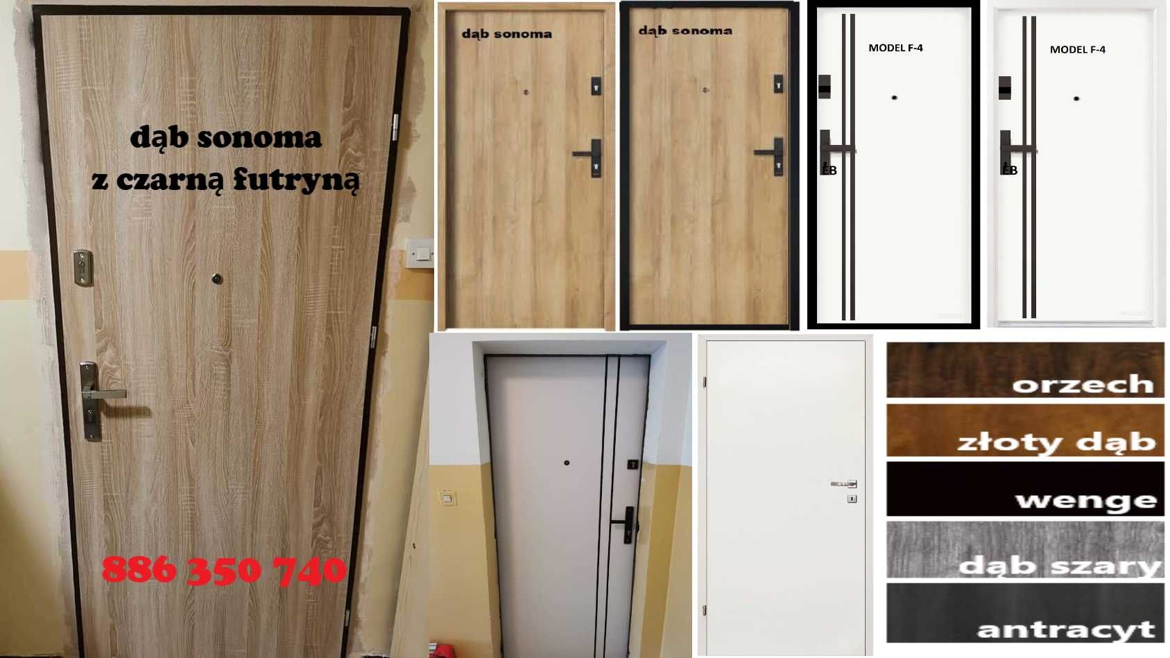 Antywłamaniowe drzwi wejściowe zewnętrzne z montażem do mieszkania