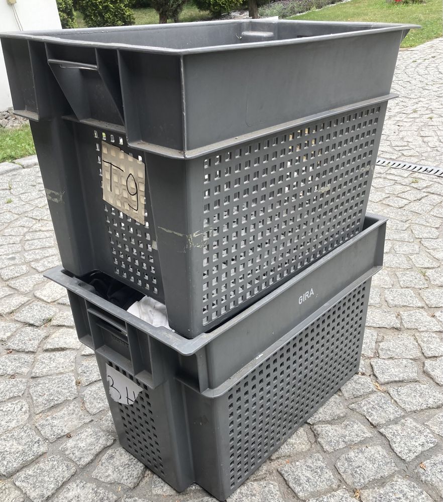 pojemniki (10 szt)  box systemowy (do piętrowania) obrotowy 60x41x40