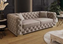 Sofa Chesterfield Rozkładana Funkcja Spania Elegancka VeroLux