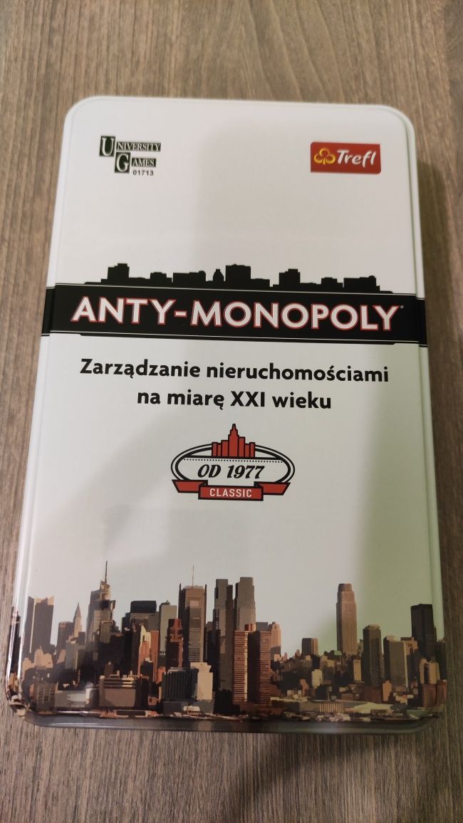 Anty monopoly gra planszowa Monopol Mini podróżna budownictwo nowa