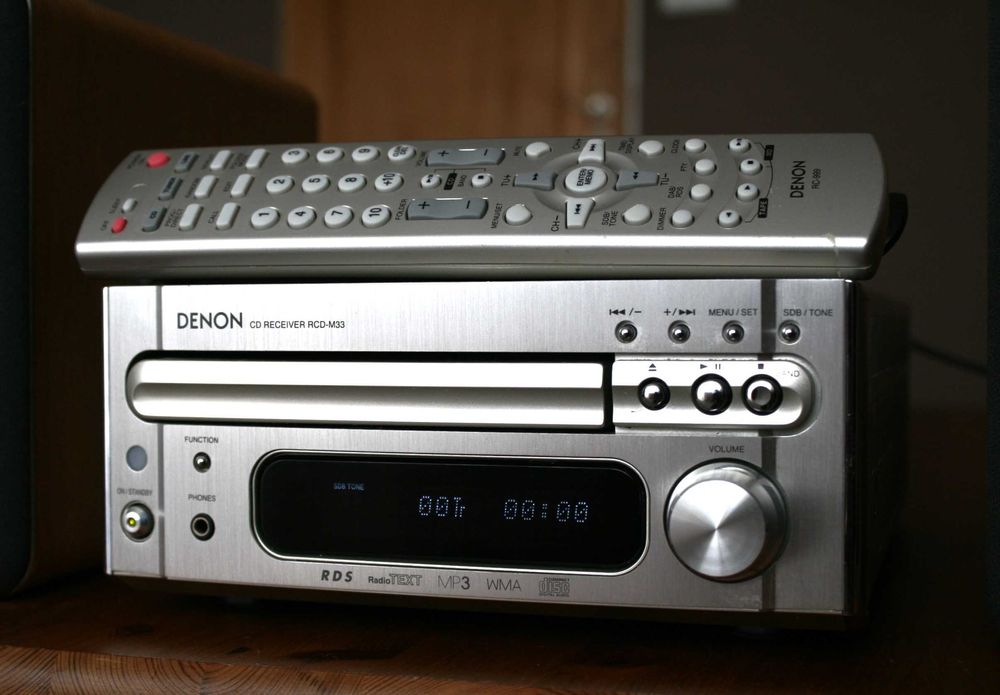 Amplituner Denon RCD-M33 compac disc CD radio wzmacniacz wieża kolumny