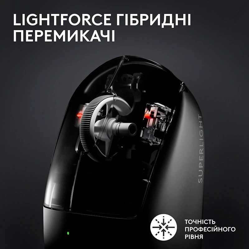 Миша ігрова Logitech G Pro X Superlight 2 Lightspeed (Black)