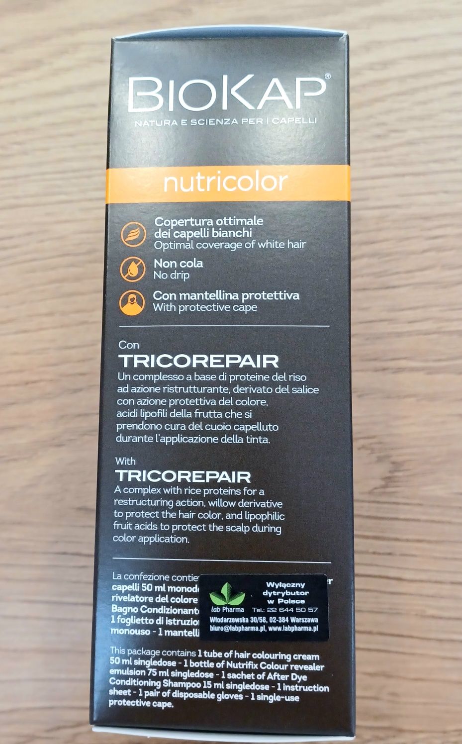 Farba Biokap NOWA 6,0 Tytoniowy blond nutricolor