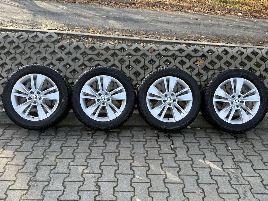 Koła zimowe 18” alufelgi Skoda Kodiaq + opony 235/55/18 Nokian